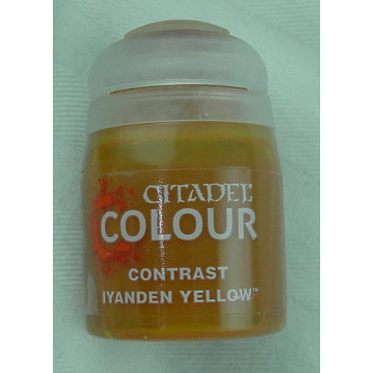 Image of Citadel Colour Contrast Miniatures Paint: Lyanden Yellow GAW29-10 Games Workshop