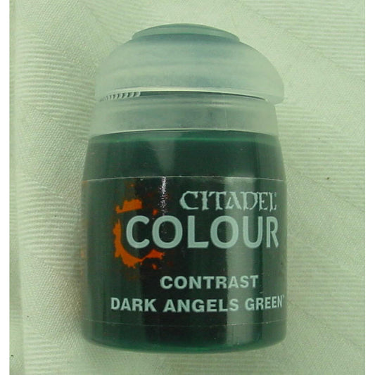 Image of Citadel Colour Contrast Miniatures Paint: Dark Angels Green 29-20 Games Workshop
