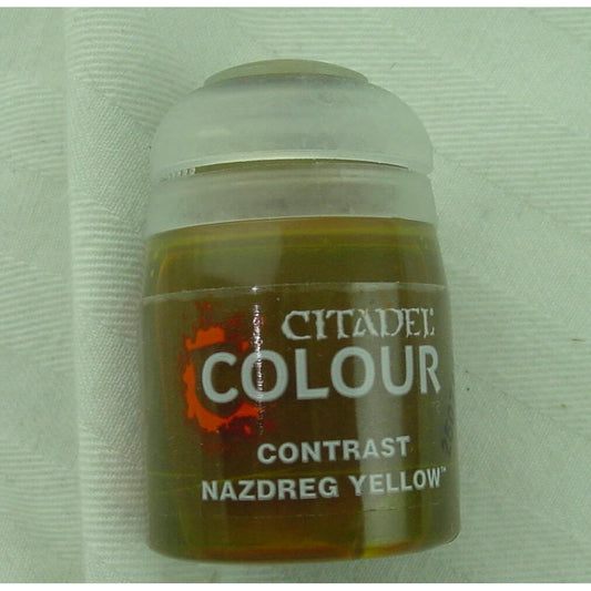 Image of Citadel Colour Contrast Miniatures Paint: Nazdreg Yellow GAW29-21 Games Workshop