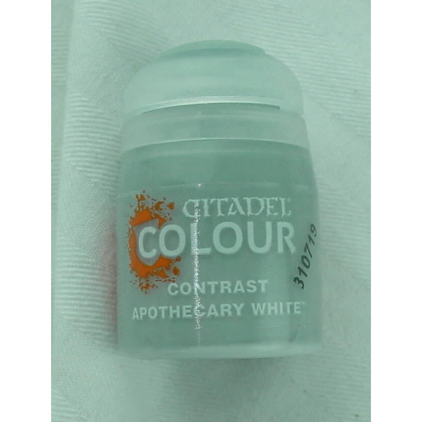 Image of Citadel Colour Contrast Miniatures Paint Apothecary White 29-34 Games Workshop