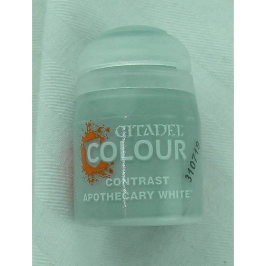 Image of Citadel Colour Contrast Miniatures Paint Apothecary White 29-34 Games Workshop