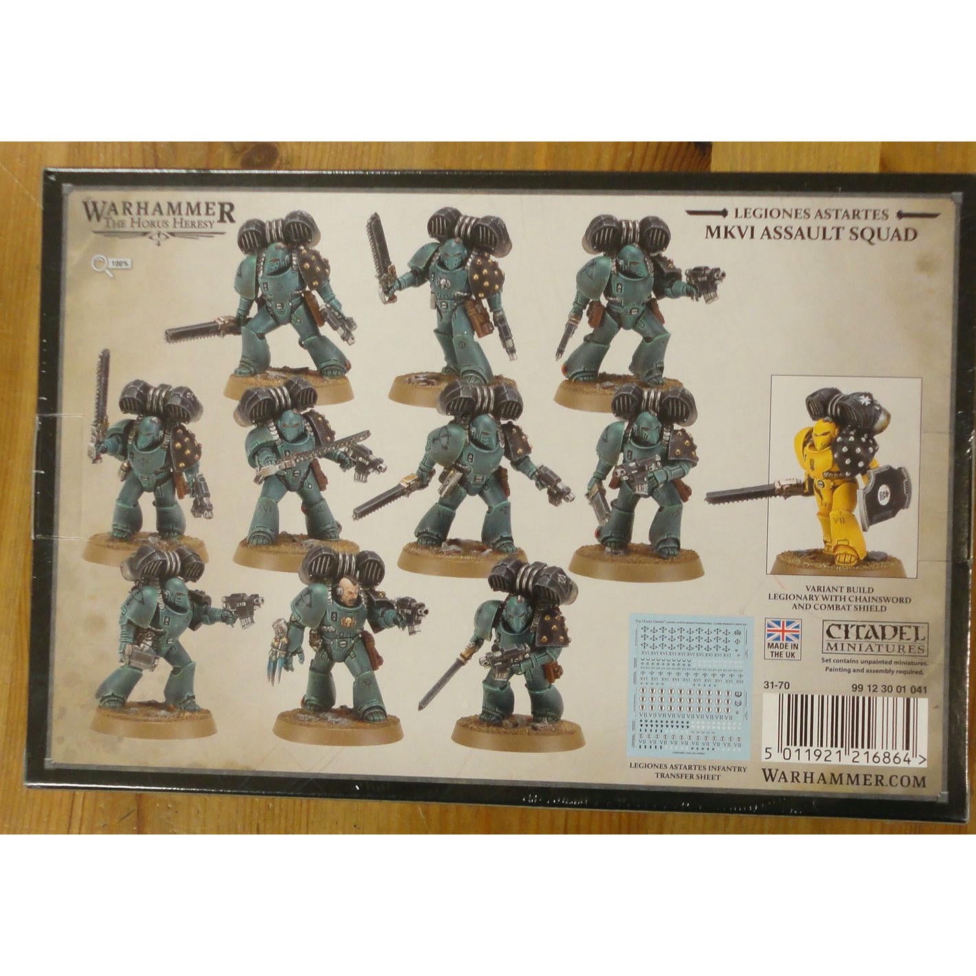 Image of Warhammer 40K 40,000 The Horus Heresy Legiones Astartes MKVI Assault Squad 31-70