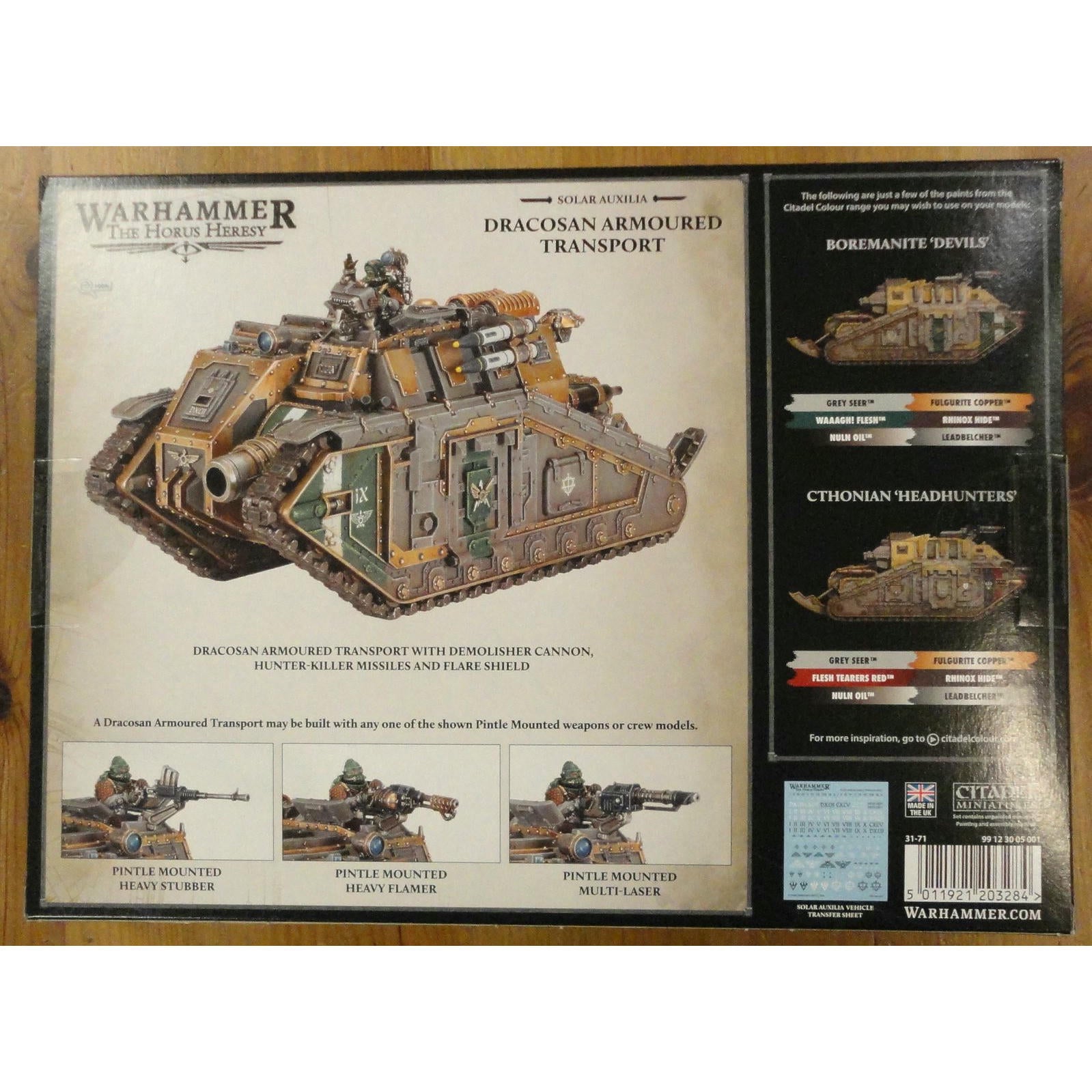 Image of Warhammer 40K The Horus Heresy Solar Auxilia Dracosan Armoured Transport