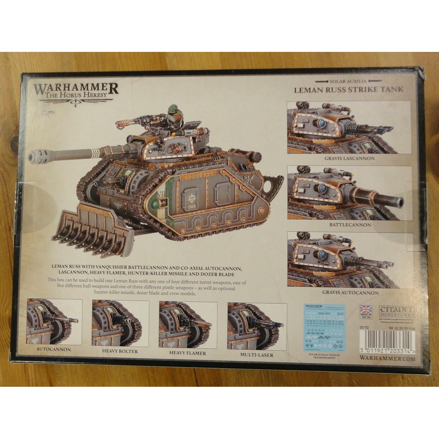 Image of Warhammer 40K The Horus Heresy Solar Auxilia Leman Russ Strike/Command Tank 