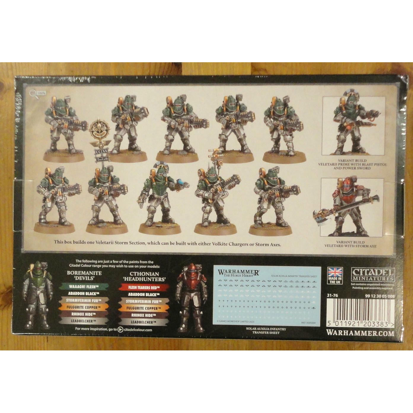 Image of Warhammer 40K The Horus Heresy Solar Auxilia Veletaris Storm Section GAW31-76