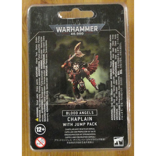 Image of Warhammer 40K: Blood Angels Chaplain with Jump Pack Unpainted Miniature GAW41-17