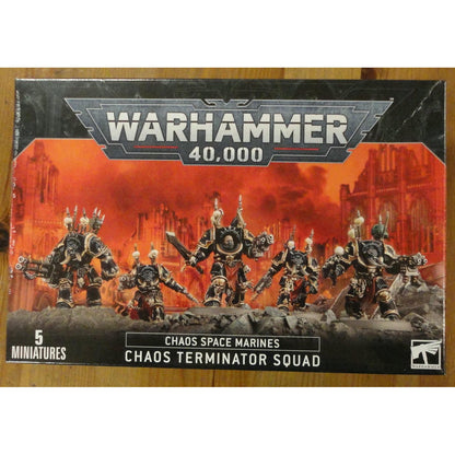Image of Warhammer 40K 40,000 Chaos Space Marines Terminator Squad GAW43-19