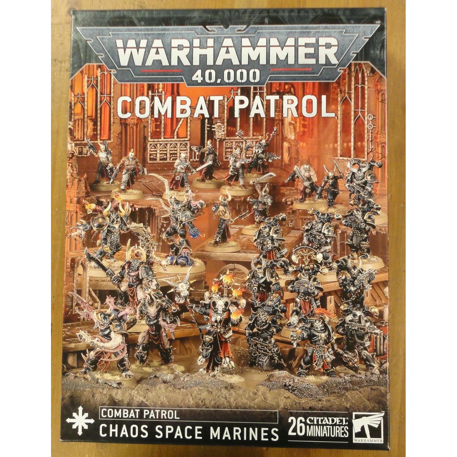 Image of Warhammer 40K 40,000 Chaos Space Marines Combat Patrol Miniatures Set GAW43-20