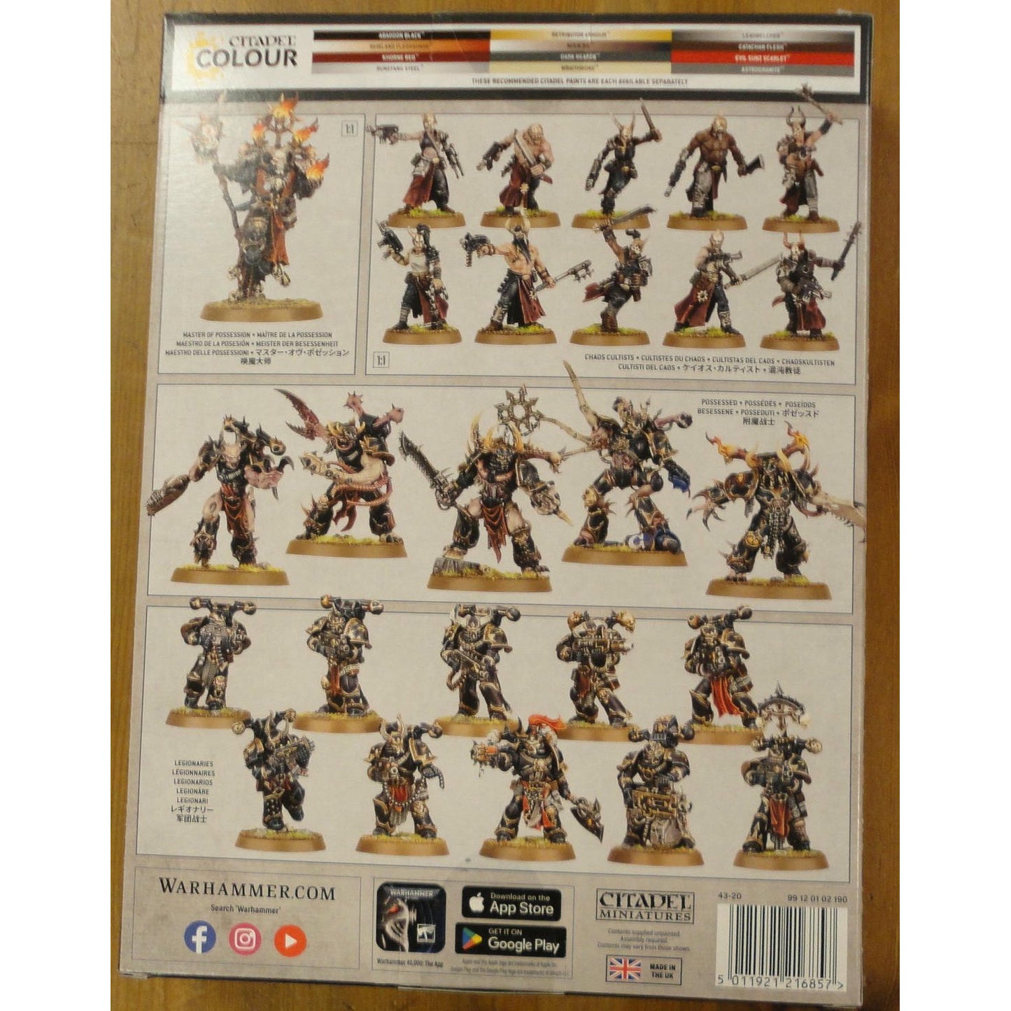 Image of Warhammer 40K 40,000 Chaos Space Marines Combat Patrol Miniatures Set GAW43-20