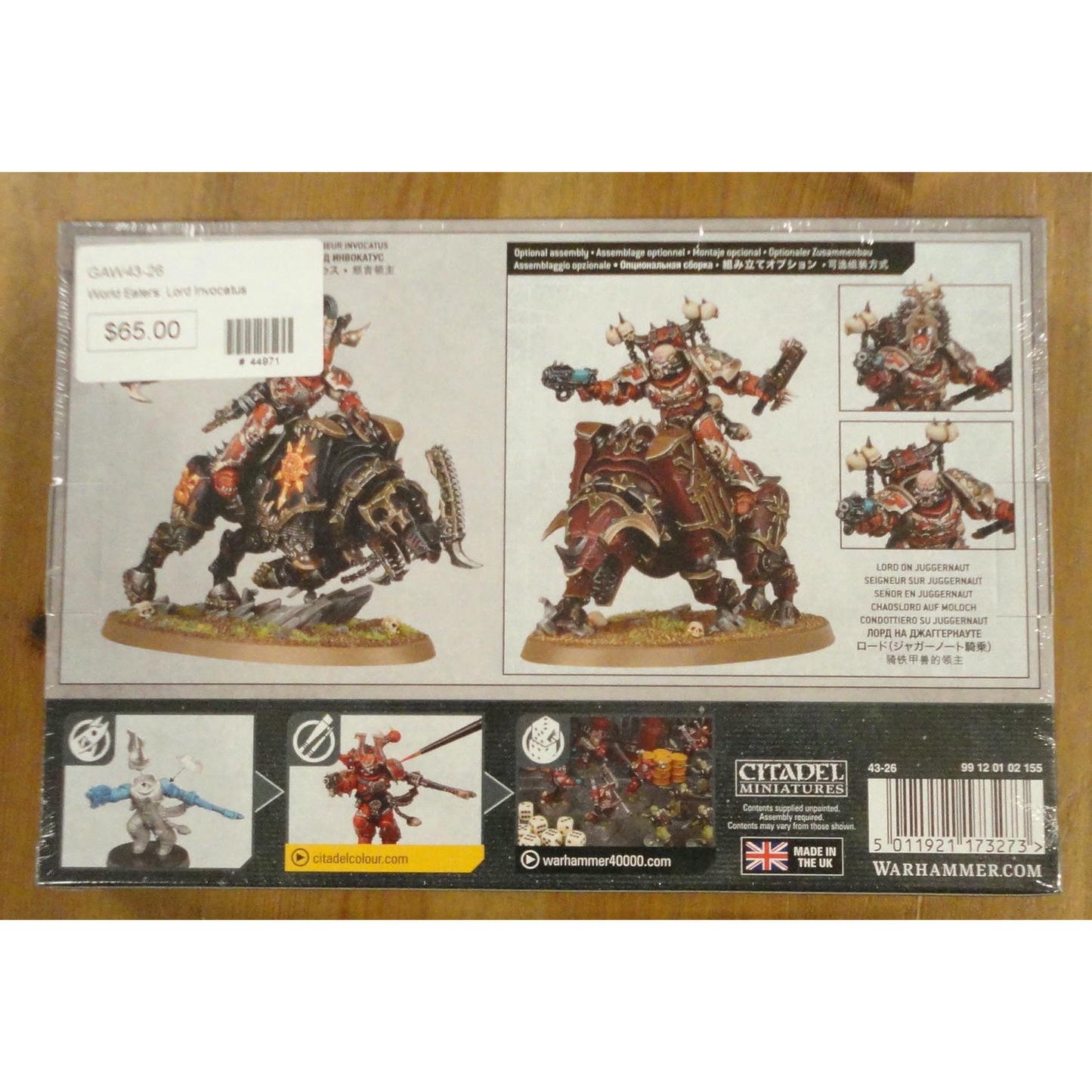 Image of Warhammer 40K 40,000 World Eaters Lord Invocatus Miniature GAW43-26