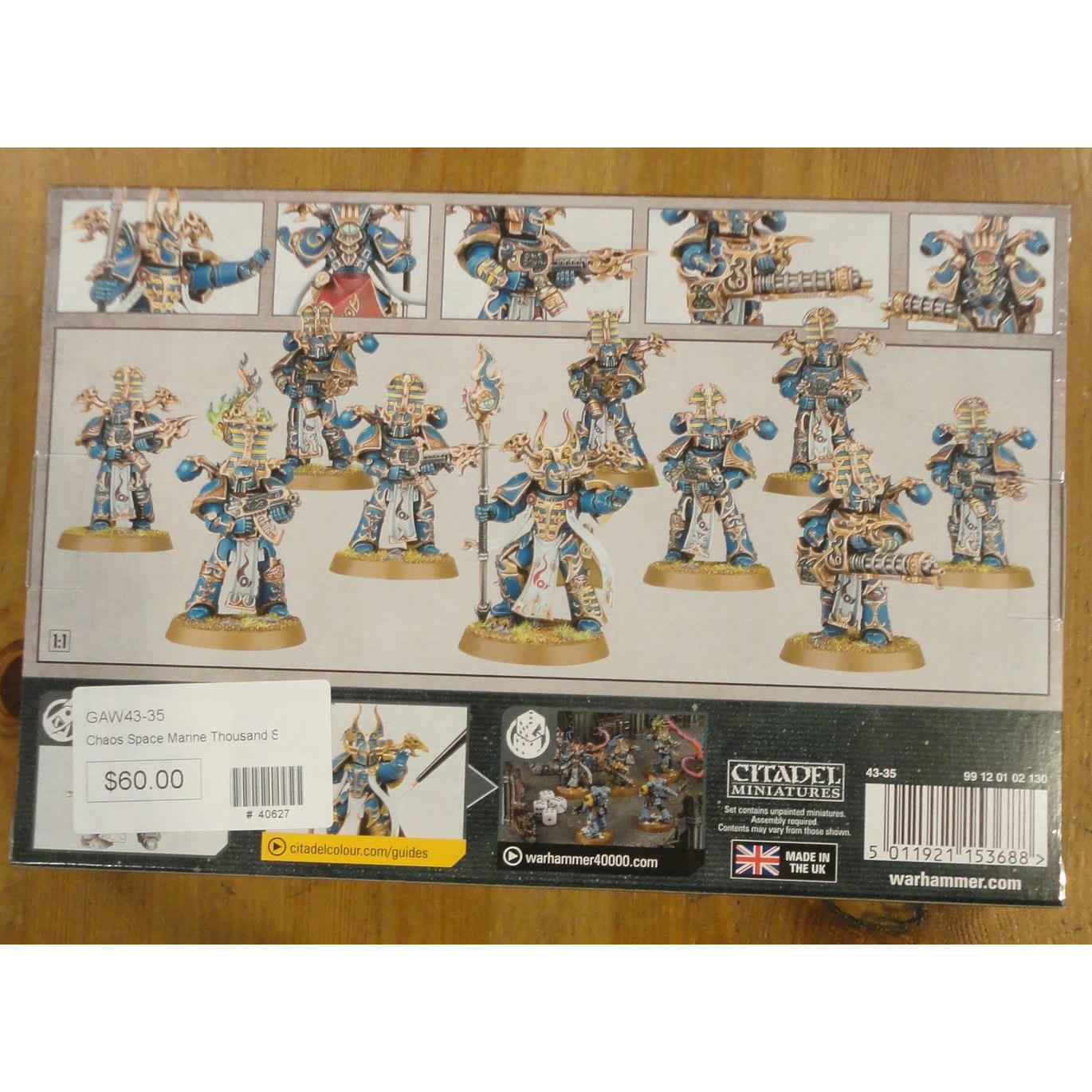 Image of Warhammer 40K 40,000 Thousand Sons Rubric Marines Miniatures GAW43-35