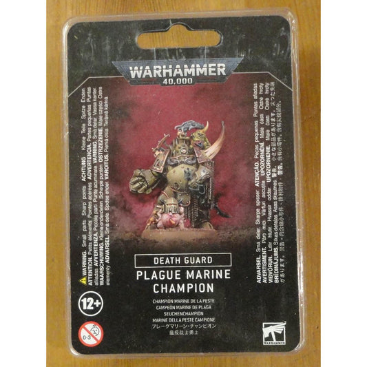 Image of Warhammer 40,000 40K Death Guard Plague Marine Champion GAW43-48