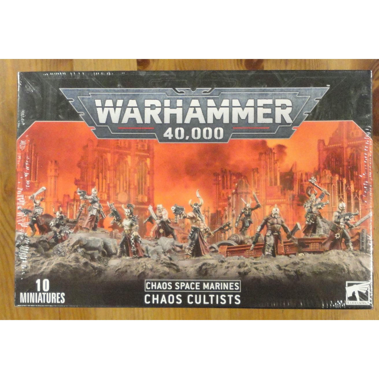 Image of Warhammer 40,000 40K Chaos Space Marines Chaos Cultists Miniatures GAW43-88