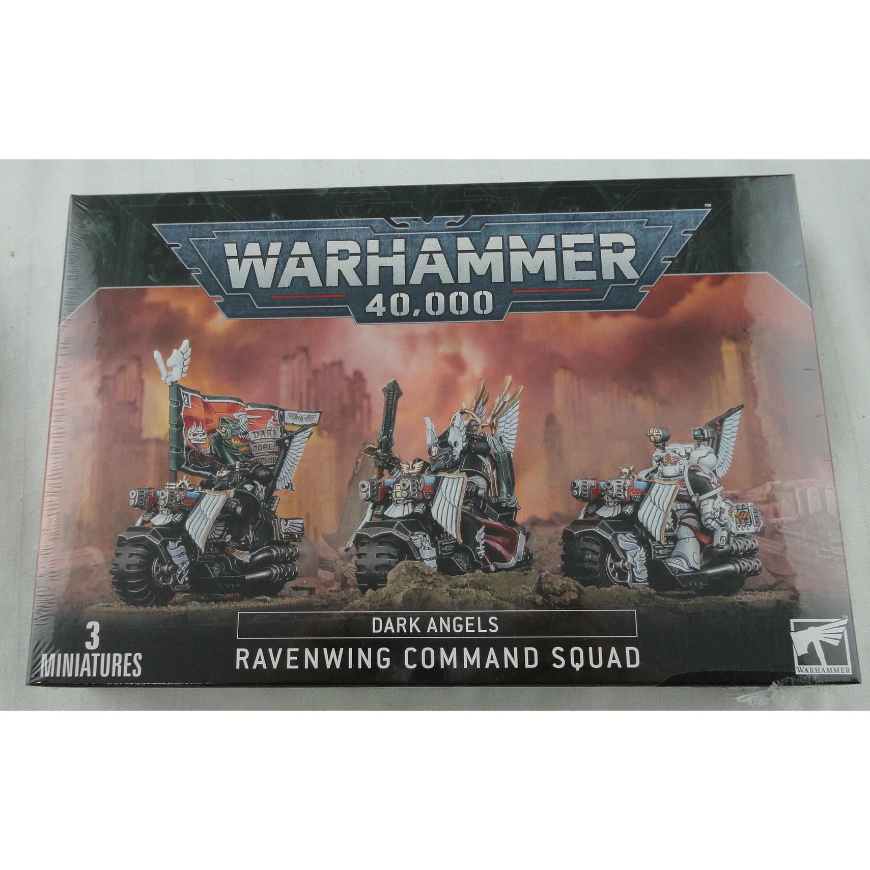 Image of Warhammer 40K Space Marine Dark Angels Ravenwing Command Squad GAW44-11