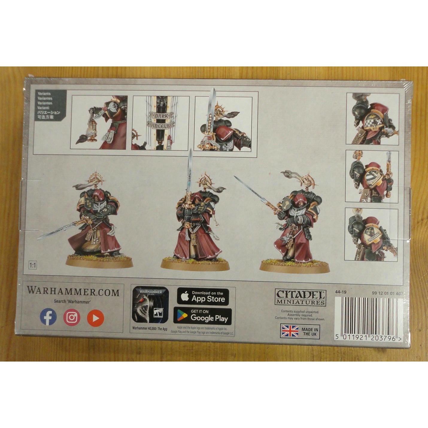 Image of Warhammer 40K 40,000 Dark Angels Inner Circle Companions Miniatures GAW44-19