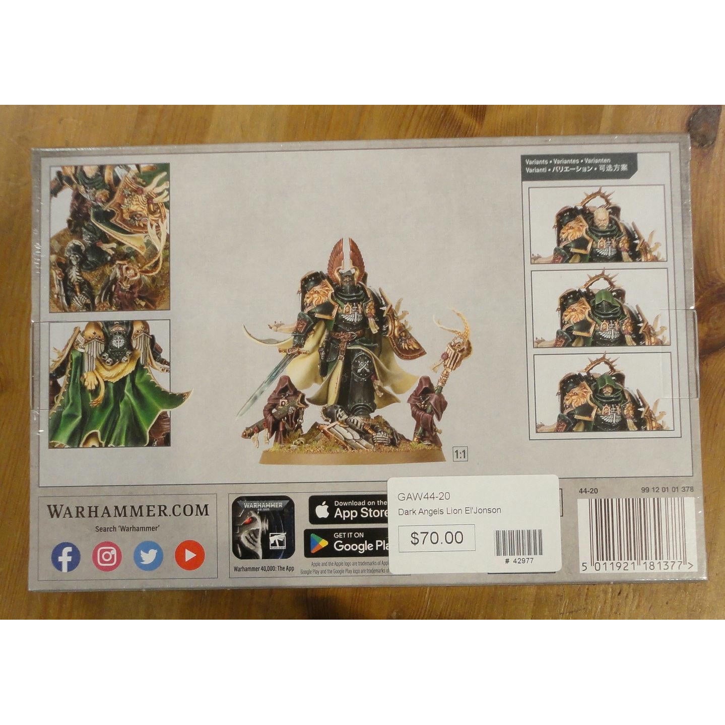 Image of Warhammer 40K: Space Marines Space Marines Dark Angels Lion El'Jonson GAW44-20