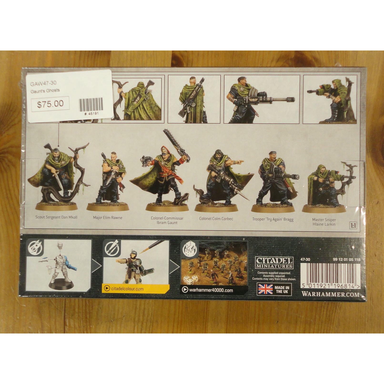 Image of Warhammer 40K 40,000 Astra Militarum Gaunt's Ghosts Miniatures GAW47-30