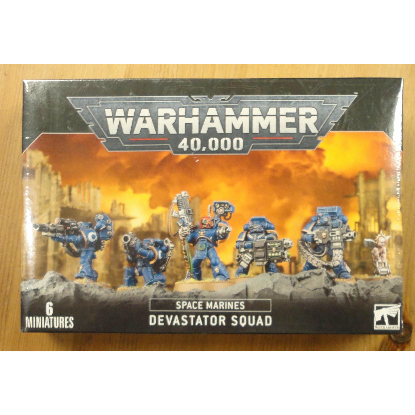Image of Warhammer 40K 40,000 Space Marines Devastators Squad Miniatures 48-15