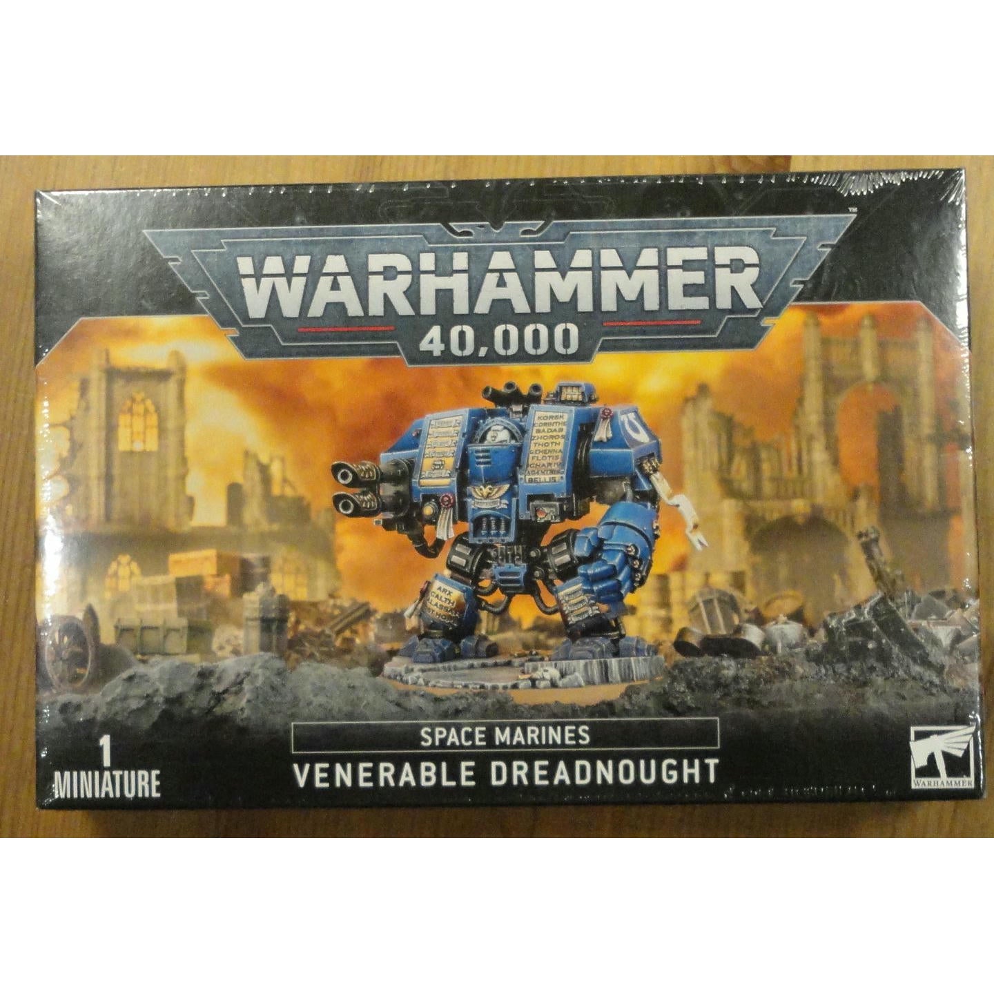 Image of Warhammer 40K: Space Marine Venerable Dreadnought Unpainted Miniature GAW48-32
