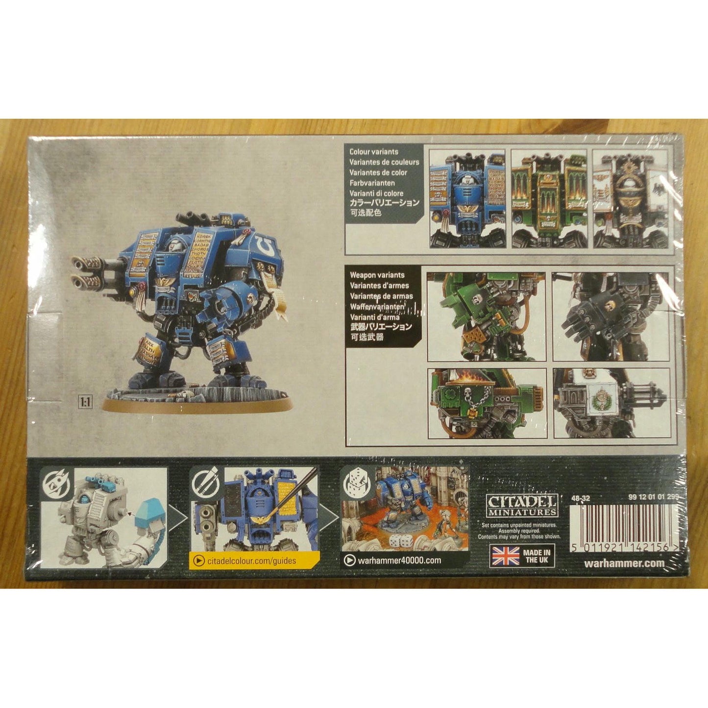 Image of Warhammer 40K: Space Marine Venerable Dreadnought Unpainted Miniature GAW48-32