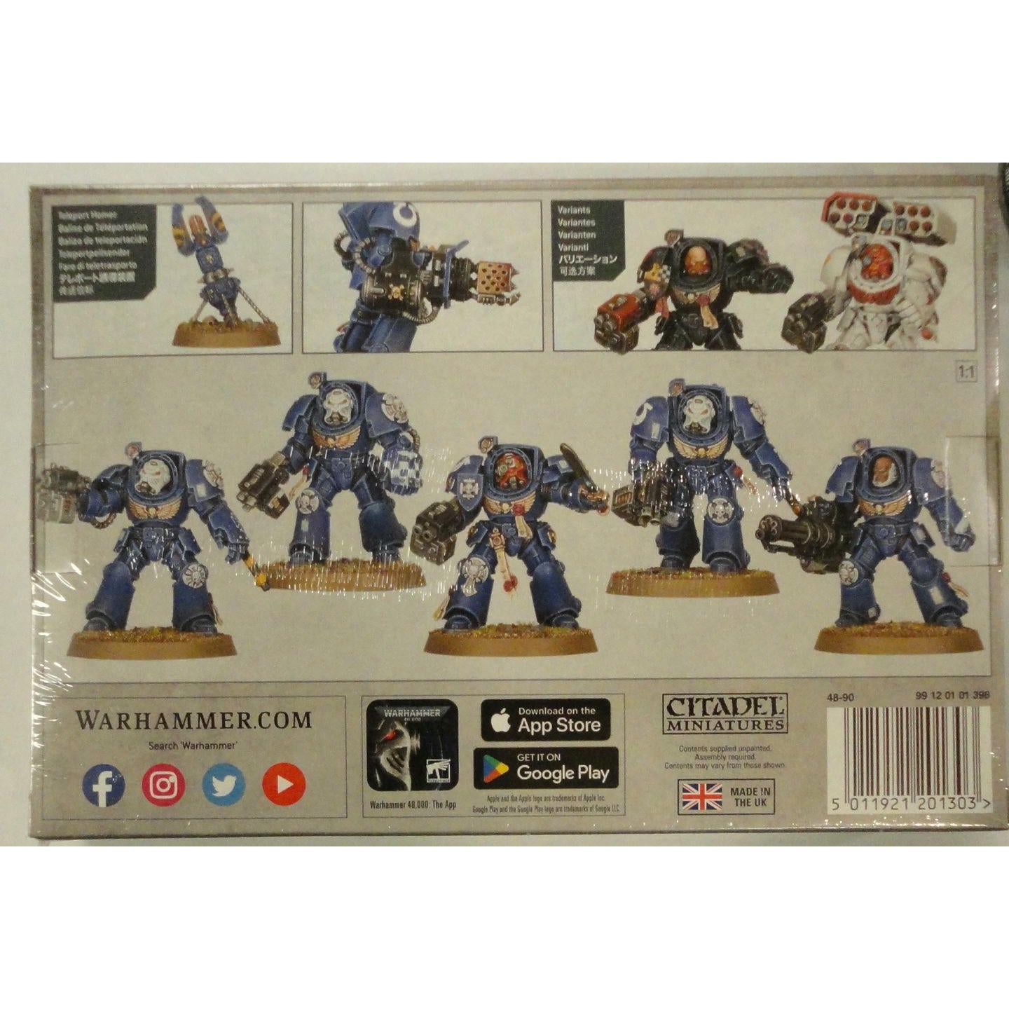 Image of Warhammer 40K: Space Marines Terminator Squad GAW48-90