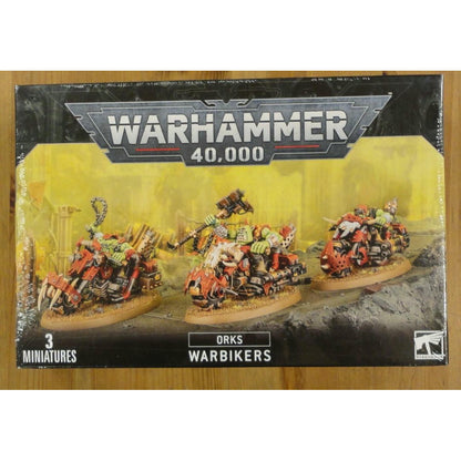 Image of Warhammer 40,000 40K: Ork Warbikers Miniatures GAW50-07