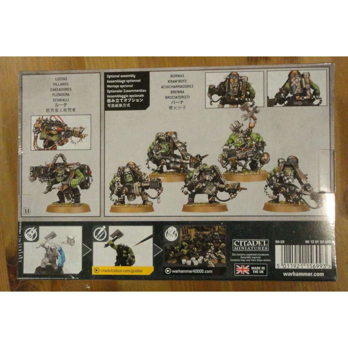 Image of Warhammer 40,000 40K: Orks Lootas/Burnas Boyz Miniatures GAW50-22