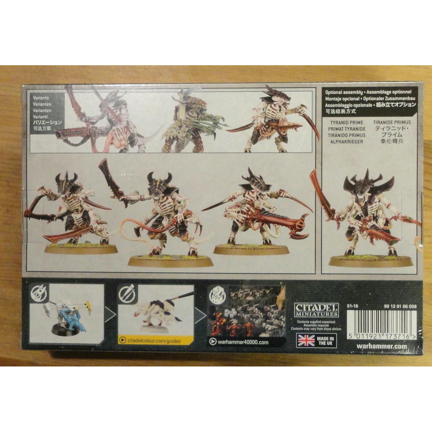 Image of Warhammer 40K 40,000 Tyranids Warriors/Prime (3 minis) GAW51-18