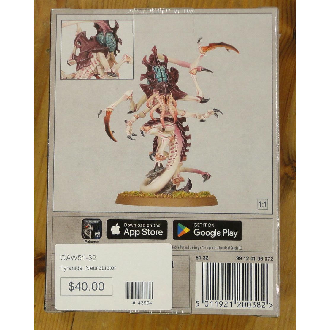 Image of Warhammer 40K 40,000 Tyranids Neurolictor Miniature GAW51-32