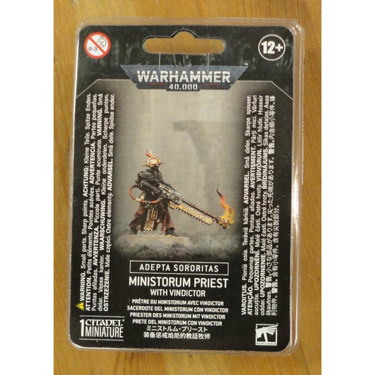 Image of Warhammer 40K 40,000 Adepta Sororitas Ministorum Priest w/Vindicator GAW52-51