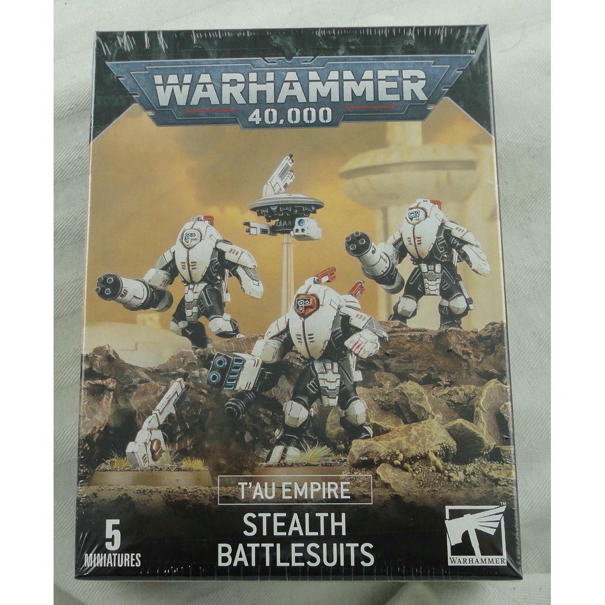 Image of Warhammer 40K 40,000 T'Au XV25 STealth Battlesuits Miniatures GAW56-14 Tau