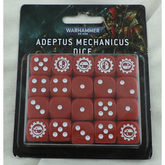 Image of Warhammer 40K 40,000 Space Marine Adeptus Mechanicus Dice Set GAW59-07