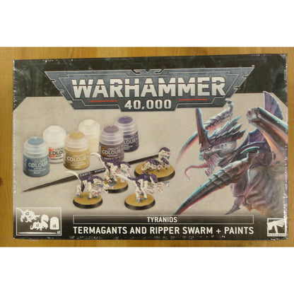 Image of Warhammer 40,000 40K Tyranids Termagants and Ripper Swarm Build + Paint Set