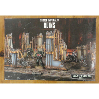 Image of Warhammer 40K 40,000 Sector Imperialis Ruins Miniatures Terrain Set GAW64-39