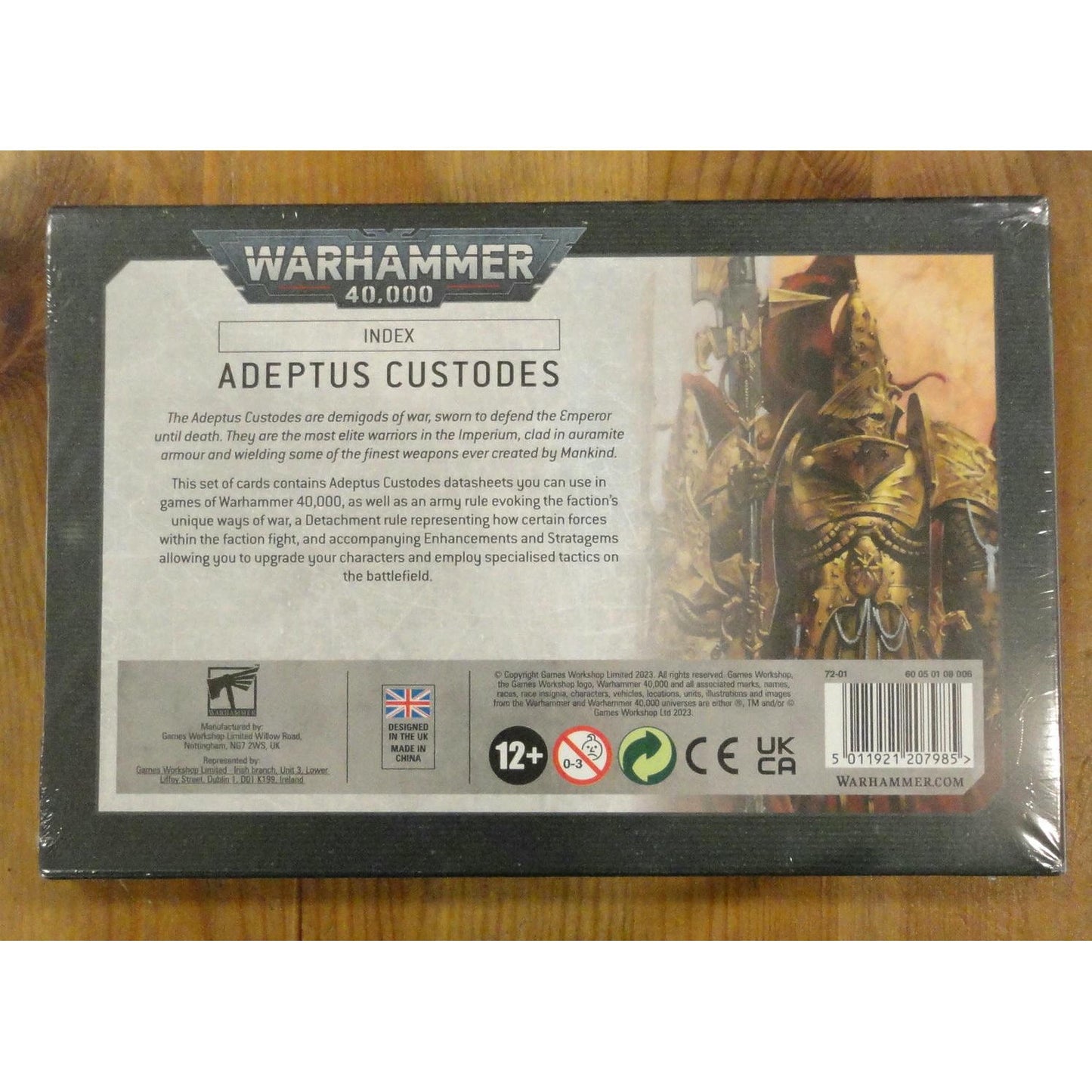 Image of Warhammer 40,000 40K 10th Space Marines Adeptus Custodes Index Games Workshop