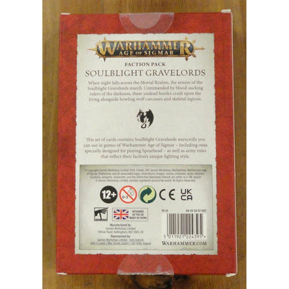 Image of Warhammer Age of Sigmar Soulblight Gravelords Faction Pack GAW74-15