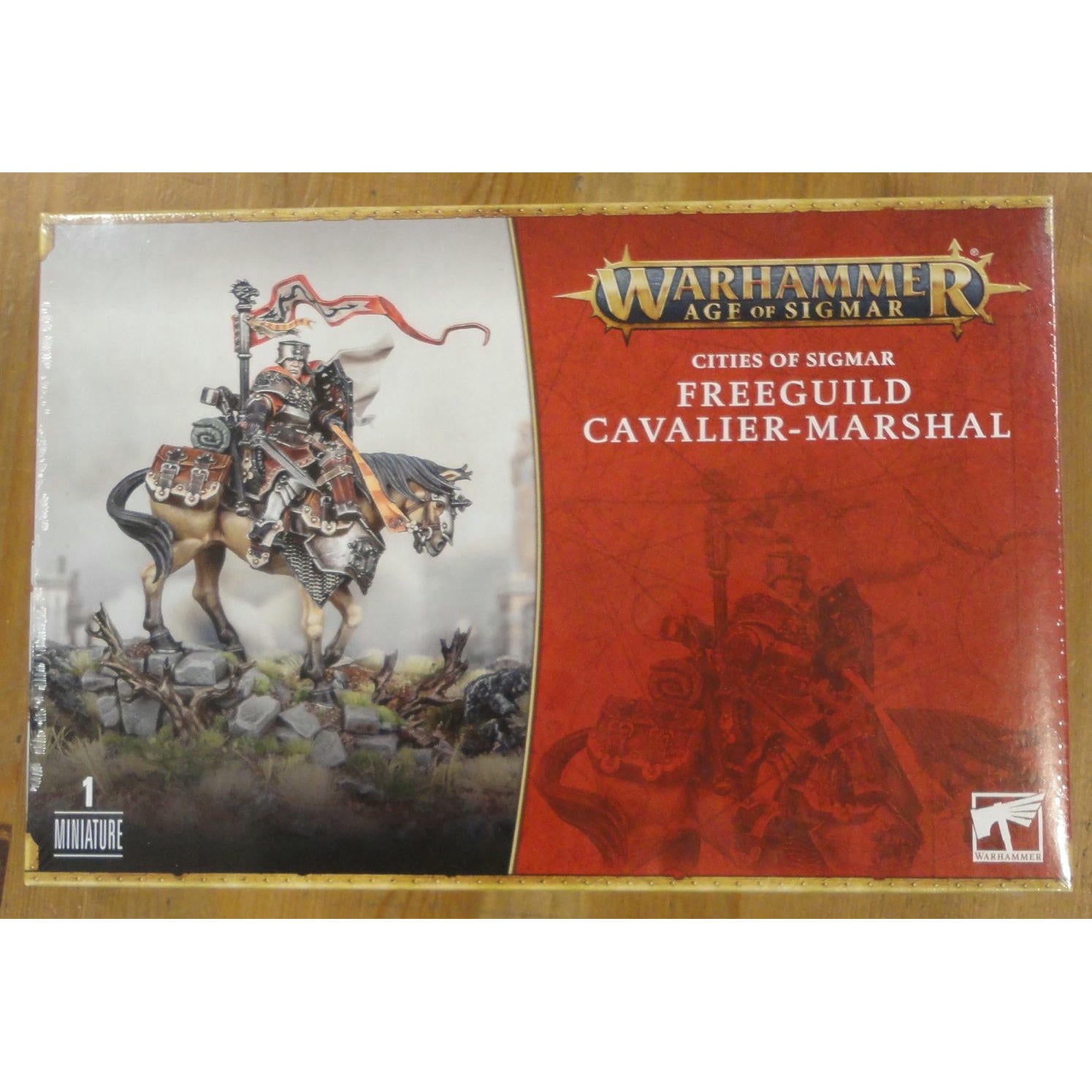 Image of Warhammer Age of Sigmar Cites of Sigmar Freeguild Cavalier-Marshall GAW86-05