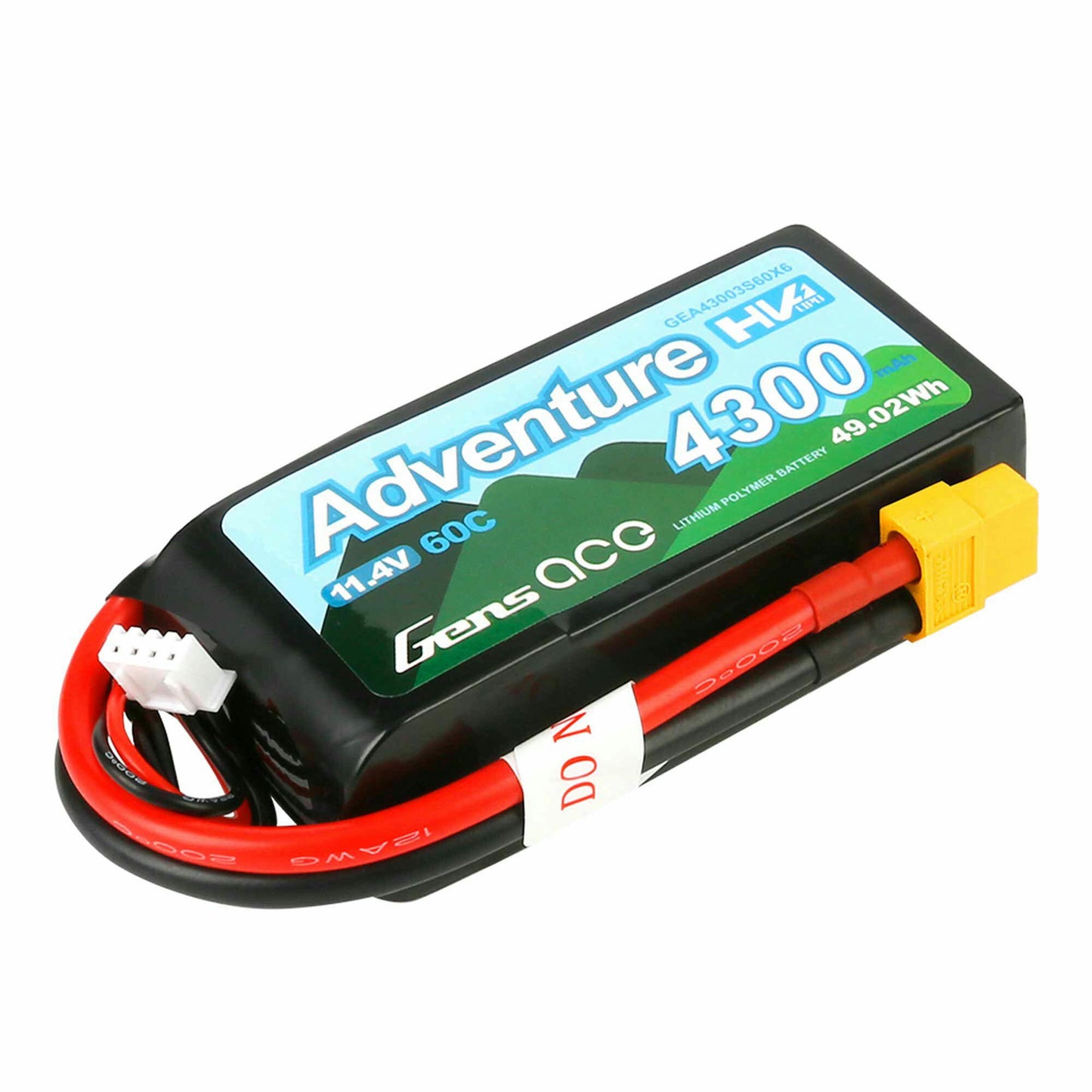 Gens ace 11.v 4300 mAh 3S 60C LiPo XT60 GEA43003S60X6