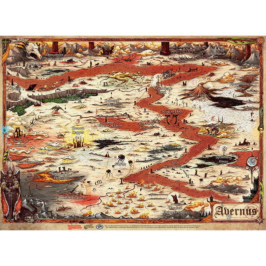 Gale Force Nine D&D: Avernus Map - 23' x 15' - GF9's Official