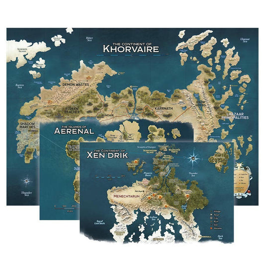 Gale Force Nine D&D Eberron Map Set Nations of Khorvair