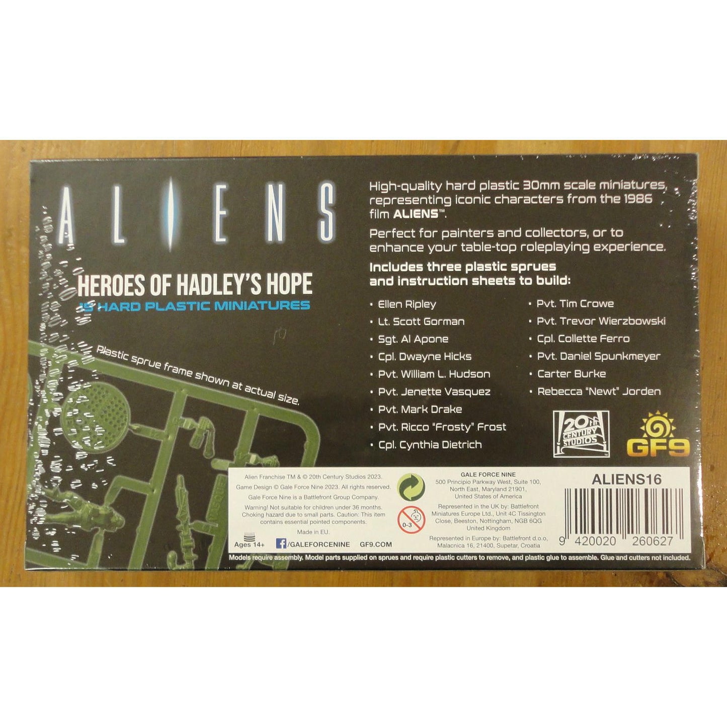Image of Aliens Heroes of Hadley's Hope SCi-Fi Miniatures Set by Game Force 9