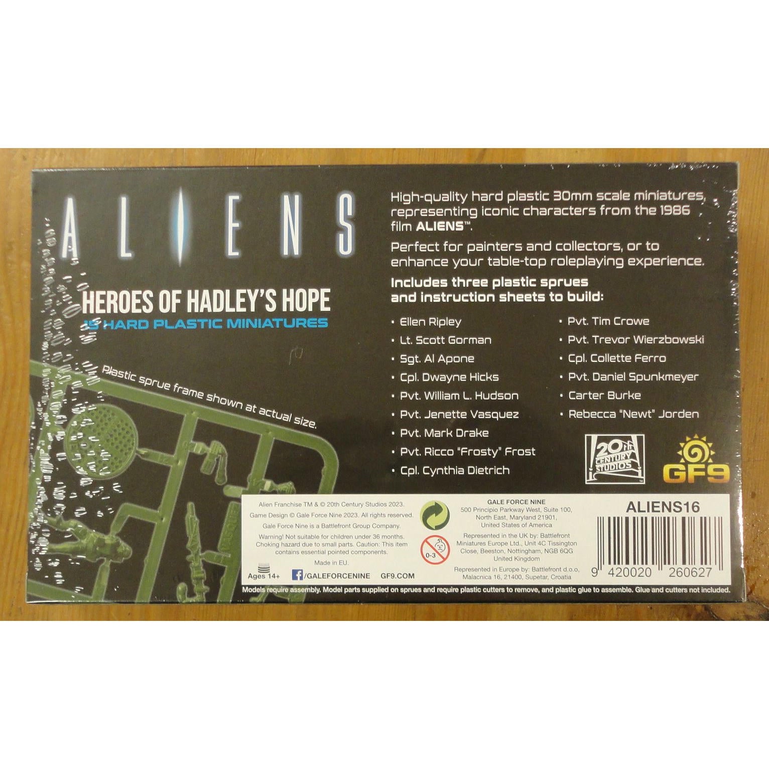 Image of Aliens Heroes of Hadley's Hope SCi-Fi Miniatures Set by Game Force 9