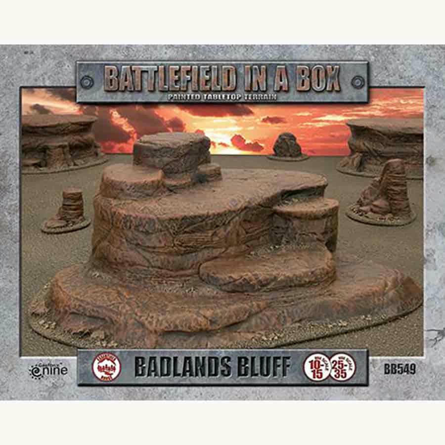 Image of Gale force 9 Battlefield in A Box Badlands Mars Bluff 28mm Miniatures Terrain