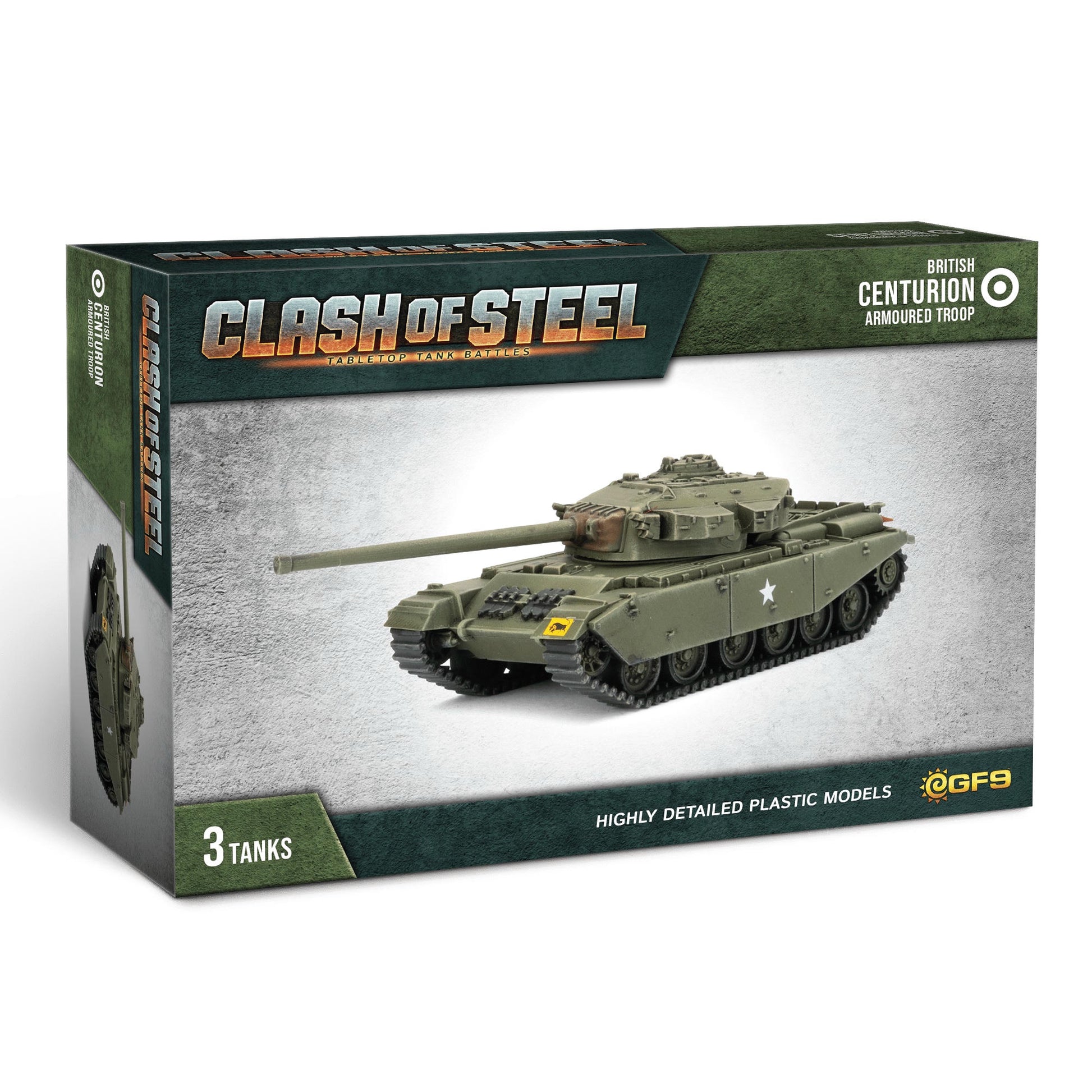 Image of Clash of Steel: British - Centurion Armoured Troop (x3 Plastic)
