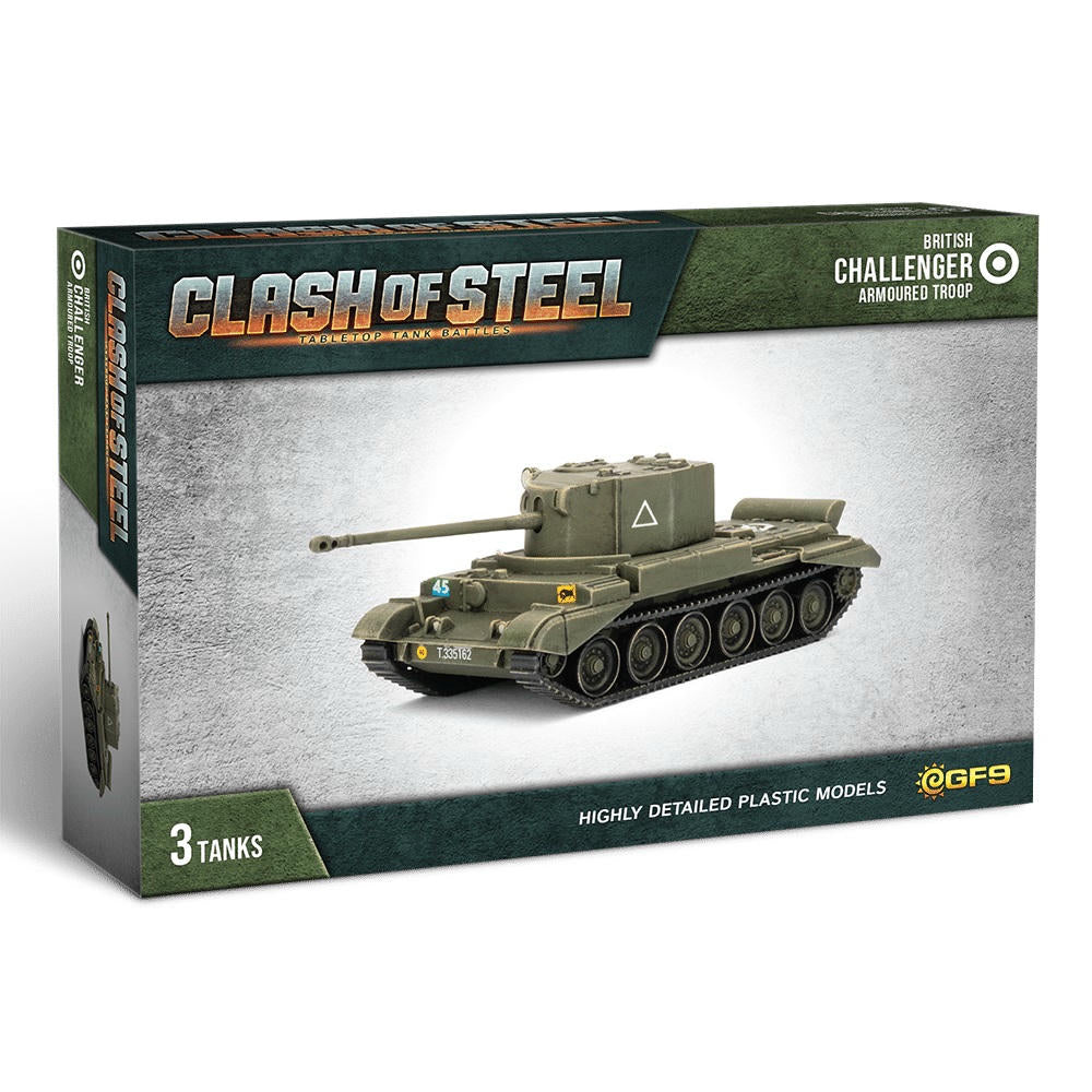 Image of Clash of Steel: British - Challenger Armoured Troop (x3 Plastic)