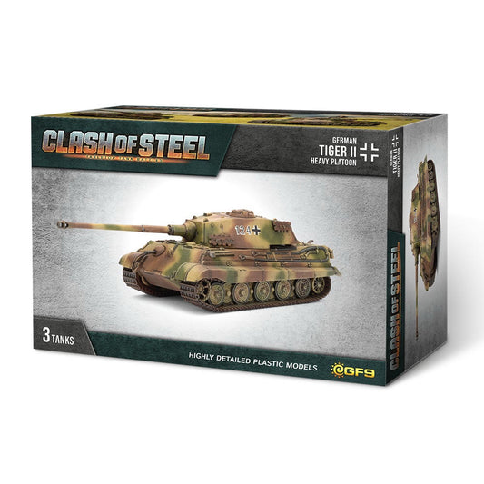Image of Clash of Steel: German - Tiger II Heavy Tank Platoon (x3 Plastic)