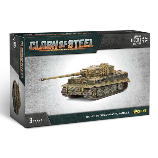 Image of Clash of Steel: German - Tiger I Tank Platoon (x3 Plastic)