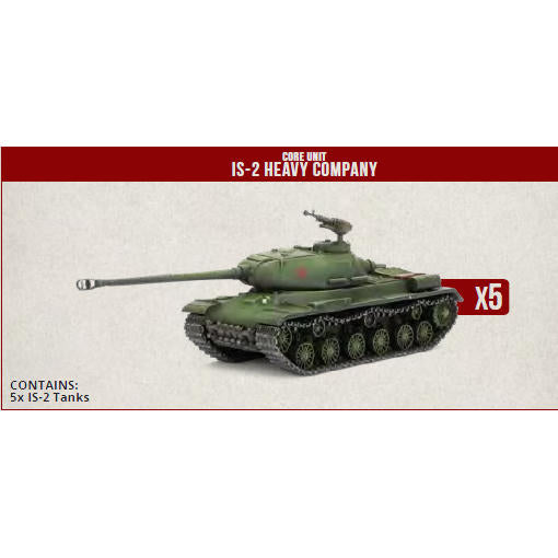 Image of Clash of Steel: Soviet - IS-2 Heavy Tank Company (x5 Plastic)