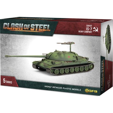 Image of Clash of Steel: Soviet - IS-7 Heavy Tank Company (x5 Plastic)