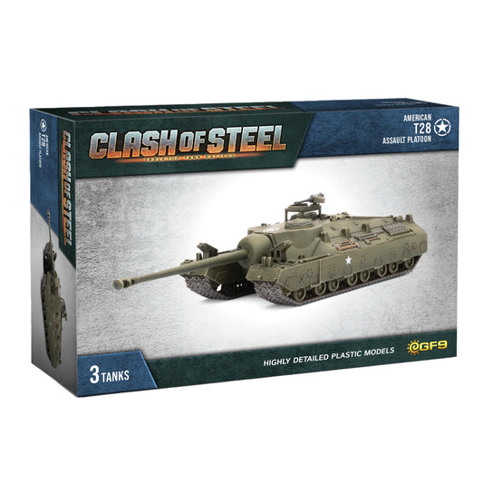 Image of Clash of Steel: American - T28 Assault Tank Platoon (x3 Plastic)